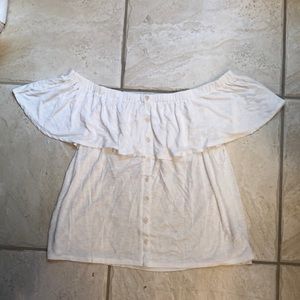 AEO off the shoulder top with button down detail!!